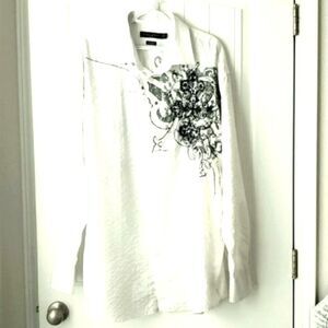 Premium Culture from Italy, men's embroidery long sleeve,  size 3xl